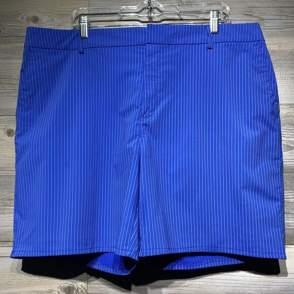 Under Armour Golf Shorts Men’s 40 (6.5” Inseam) Blue Striped Performance Stretch - Picture 1 of 7